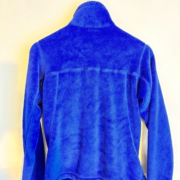 Patagonia Zip Up Re-Tool Jacket Womens Small Plush Pile Blue Snap T Fleece - Picture 5 of 5